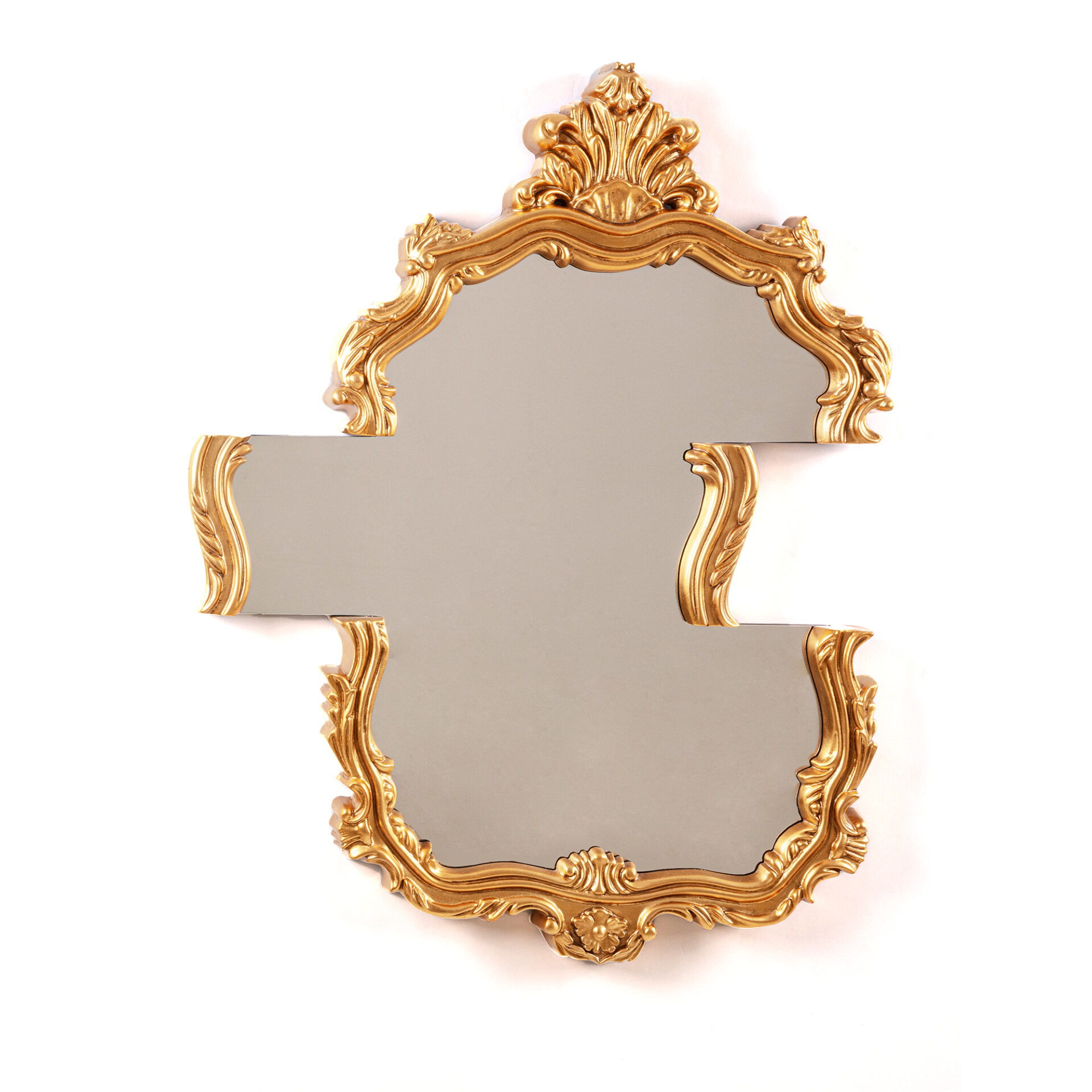 Specchio con cornice poliuterano